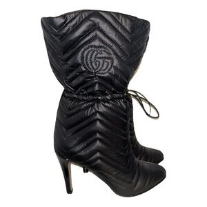 Gucci Marmont black ankle boot size 40